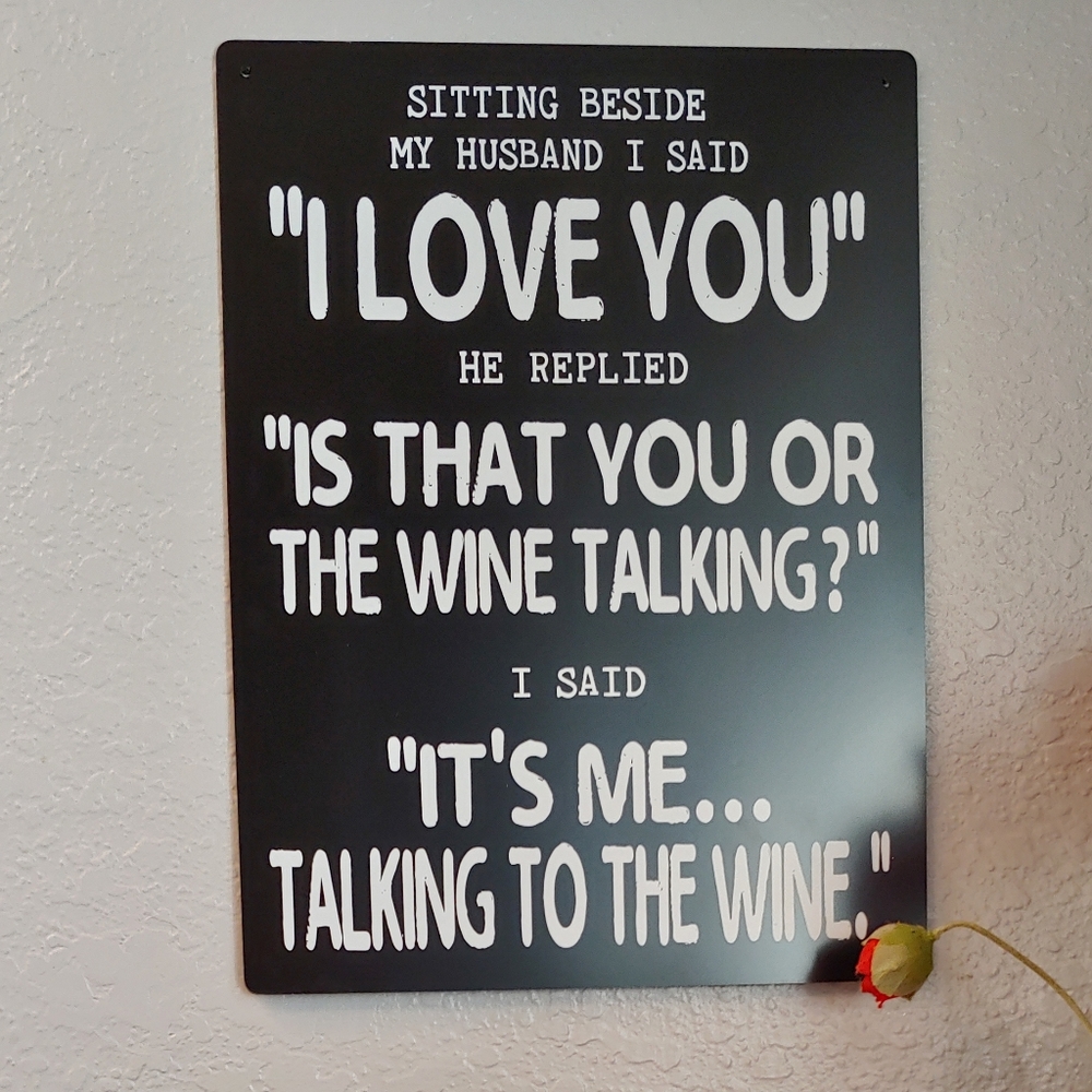 Wine Humor Sign | Kitchen & Bar Wall Décor